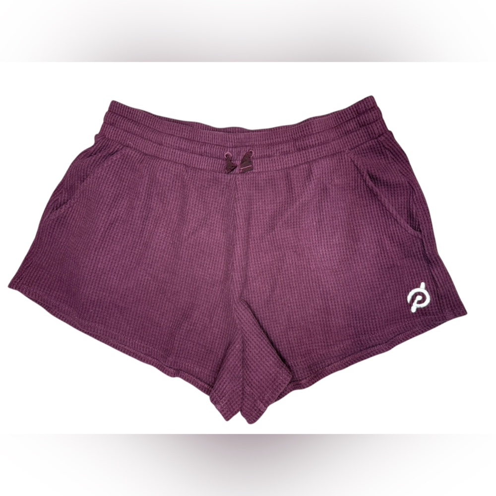 Peloton Women's Purple Shorts, waffle knit size M